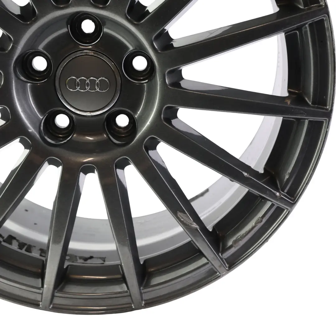 Alloy Wheel Rim 18" 8J ET:43 15 Spoke Grey to Audi A4 8E with Part number 8E0601025AT Audi A4 8E Alloy Wheel Rim 18" 8J ET:43 15 Spoke Grey - SKU 8E0601025AT-1 - Part number 8E0601025AT