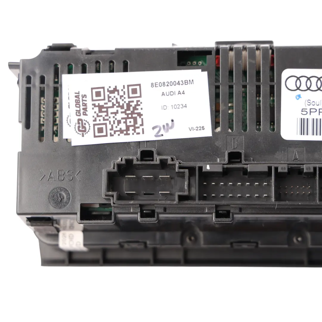 Audi A4 B7 Interruttore Pannello Climatizzatore Aria Condizionata - SKU 8E0820043BM - Numero di parte 8E0820043BM
