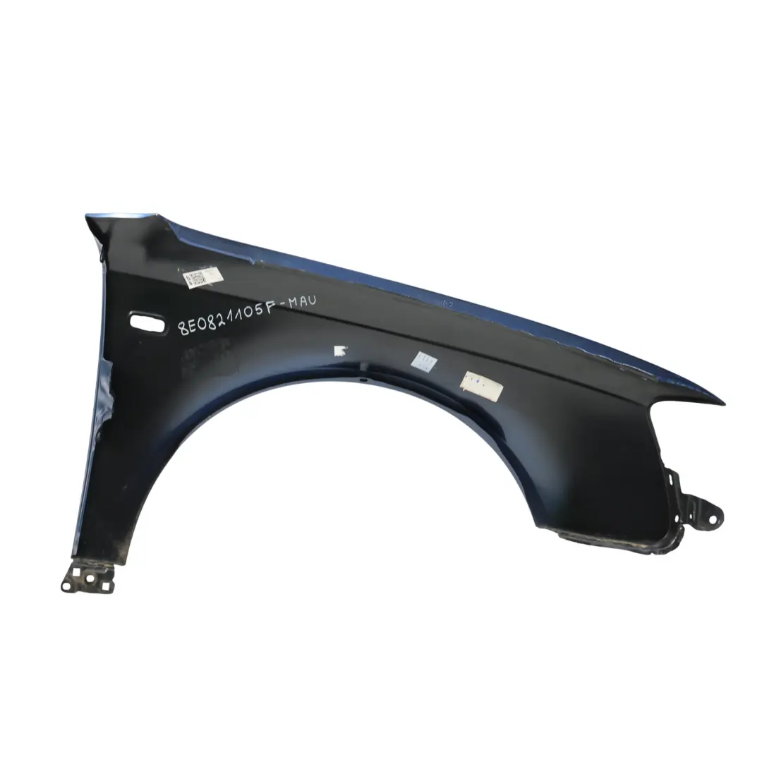 Seitenteil Vorne Links Kotflügel Abdeckung Mauritiusblau Z5C für Audi A4 B7 mit Teilenummer 8E0821105F Audi A4 B7 Seitenteil Vorne Links Kotflügel Abdeckung Mauritiusblau Z5C - SKU 8E0821105F-MAU - Teilenummer 8E0821105F