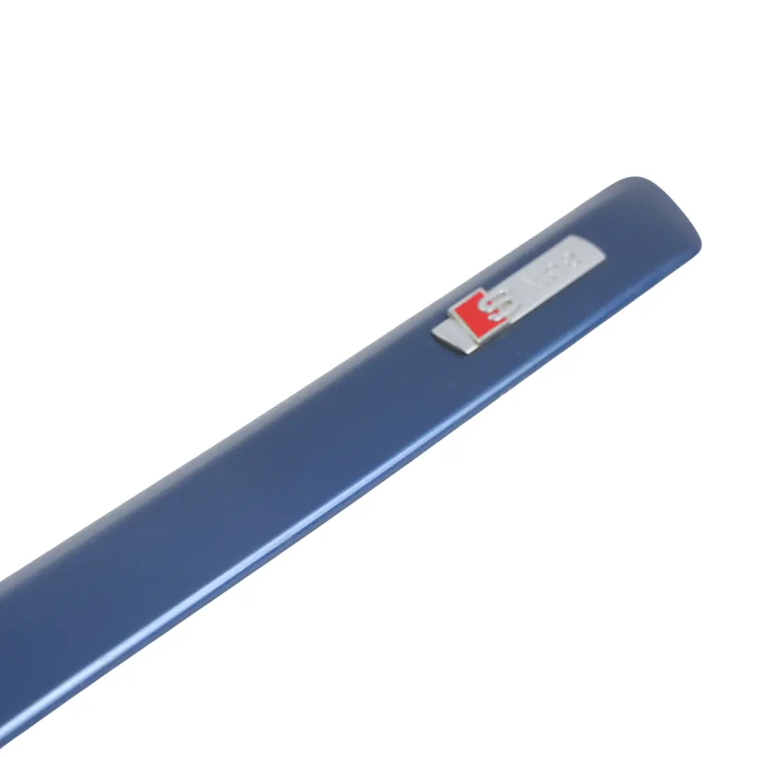 Door Strip S line Moulding Left N/S Mauritiusblau Z5C 8E0853964 to Audi A4 B7 Rear with Part number 8E0853963 Audi A4 B7 Rear Door Strip S line Moulding Left N/S Mauritiusblau Z5C 8E0853964 - SKU 8E0853963-MAU - Part number 8E0853963