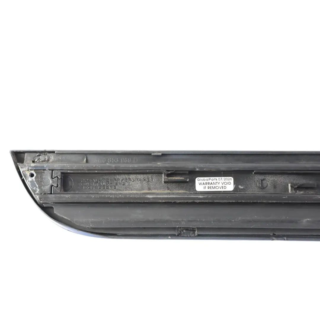 Audi A4 B7 Rear Door Lower Strip Moulding Left N/S Mauritiusblau Z5C - SKU 8E0853969D-MAU - Part number 8E0853969D