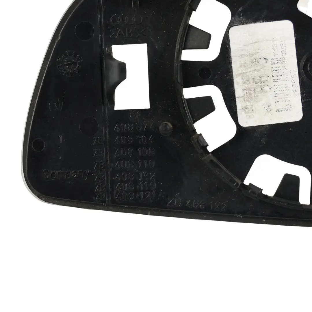 Audi A3 8P A4 B7 A6 C6 Außenspiegel Spiegelglas Einsatz Rechts - SKU 8E0857536E-1 - Teilenummer 8E0857536E