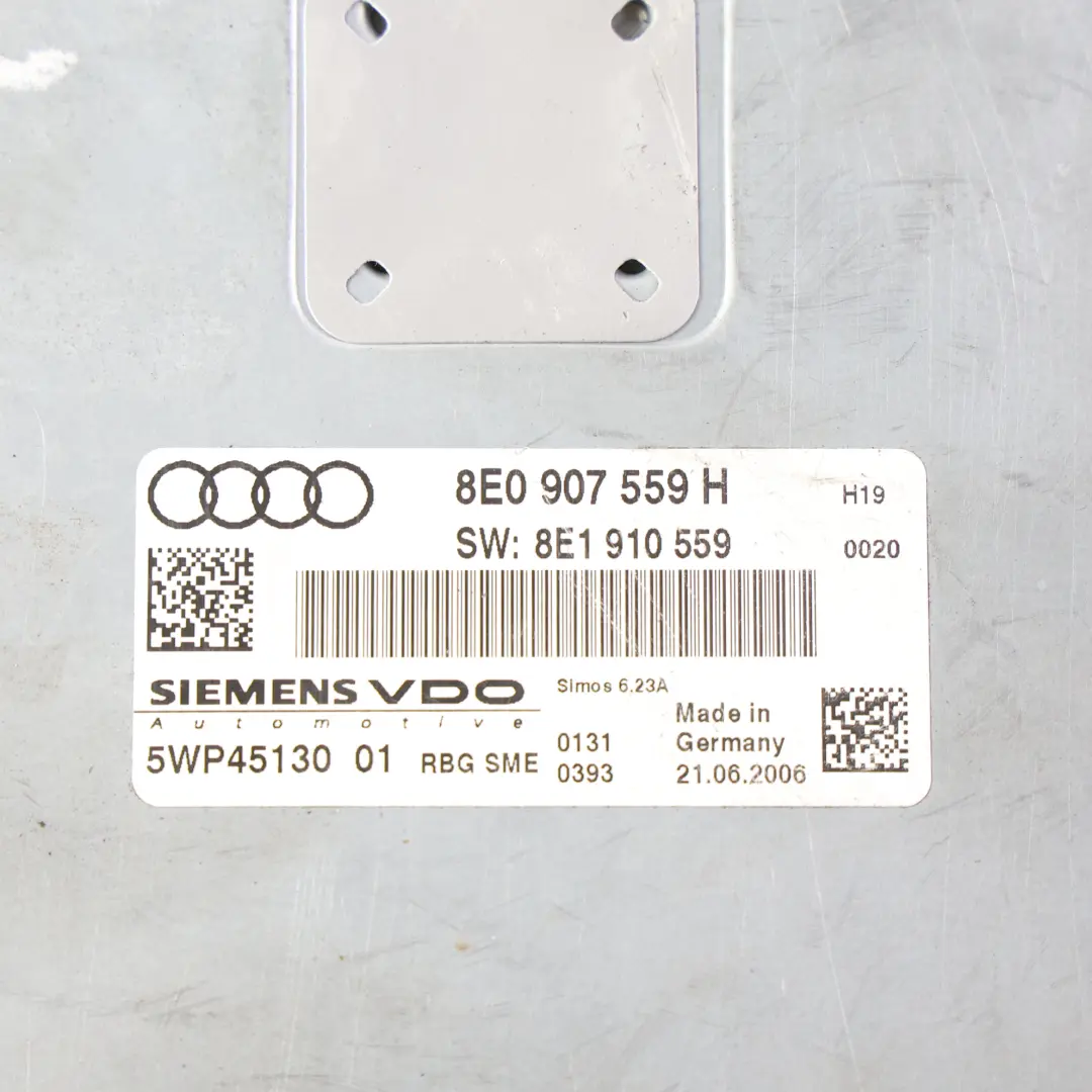 Audi A4 B7 3.2 FSI Quattro AUK 255HP Kit Calculateur Moteur Manuel - SKU 8E0907559H-1 - Numéro de pièce 8E0907559H