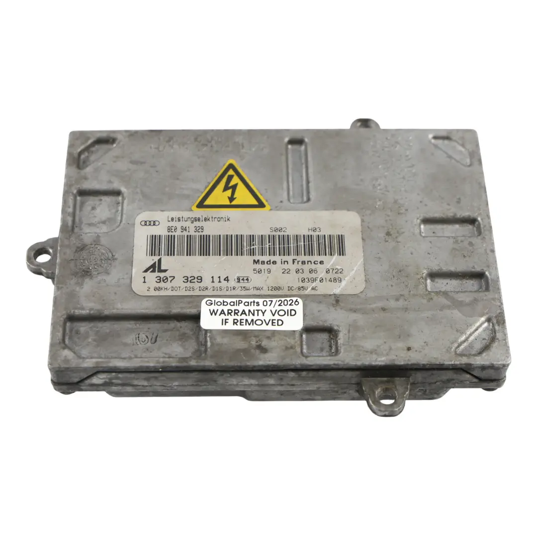 Audi A3 8P A4 B7 Módulo Xenón Balasto Faro Unidad Control - SKU 8E0941329 - Número de pieza 8E0941329