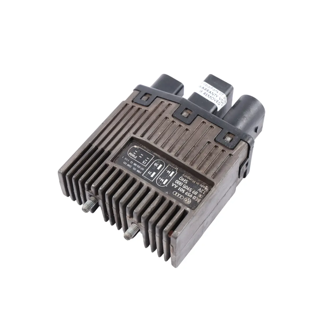 Módulo Control Ventilador Radiador ECU 4.2 FSI BNS para Audi RS4 B7 con número de pieza 8E0959501AA Audi RS4 B7 Módulo Control Ventilador Radiador ECU 4.2 FSI BNS - SKU 8E0959501AA - Número de pieza 8E0959501AA