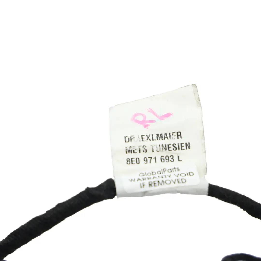Audi A4 S4 8E RS4 B7 Cableado Arnés Puerta Trasera Izquierda Derecha - SKU 8E0971693L - Número de pieza 8E0971693L