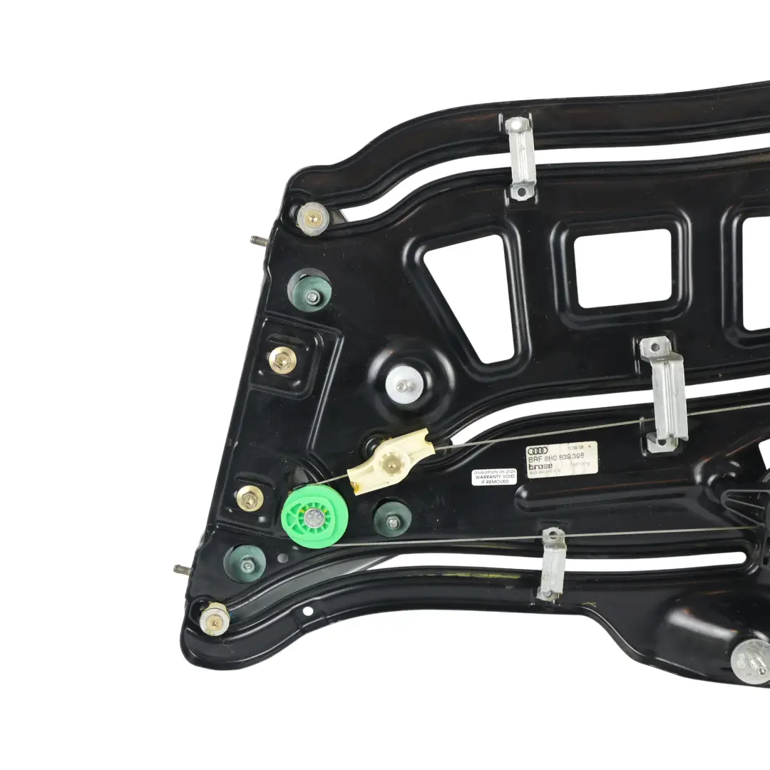 Audi A4 B7 Cabrio Rear Window Lifter Regulator Mechanism Right O/S - SKU 8H0839398-1 - Part number 8H0839398
