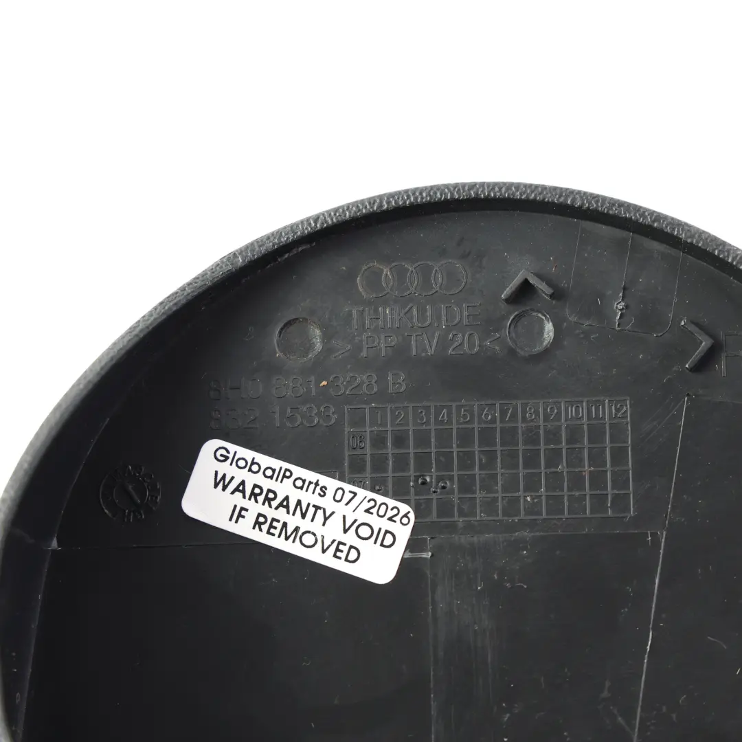 Audi A4 B7 Cubierta Asiento Delantero Panel Moldura Negro - SKU 8H0881328B - Número de pieza 8H0881328B