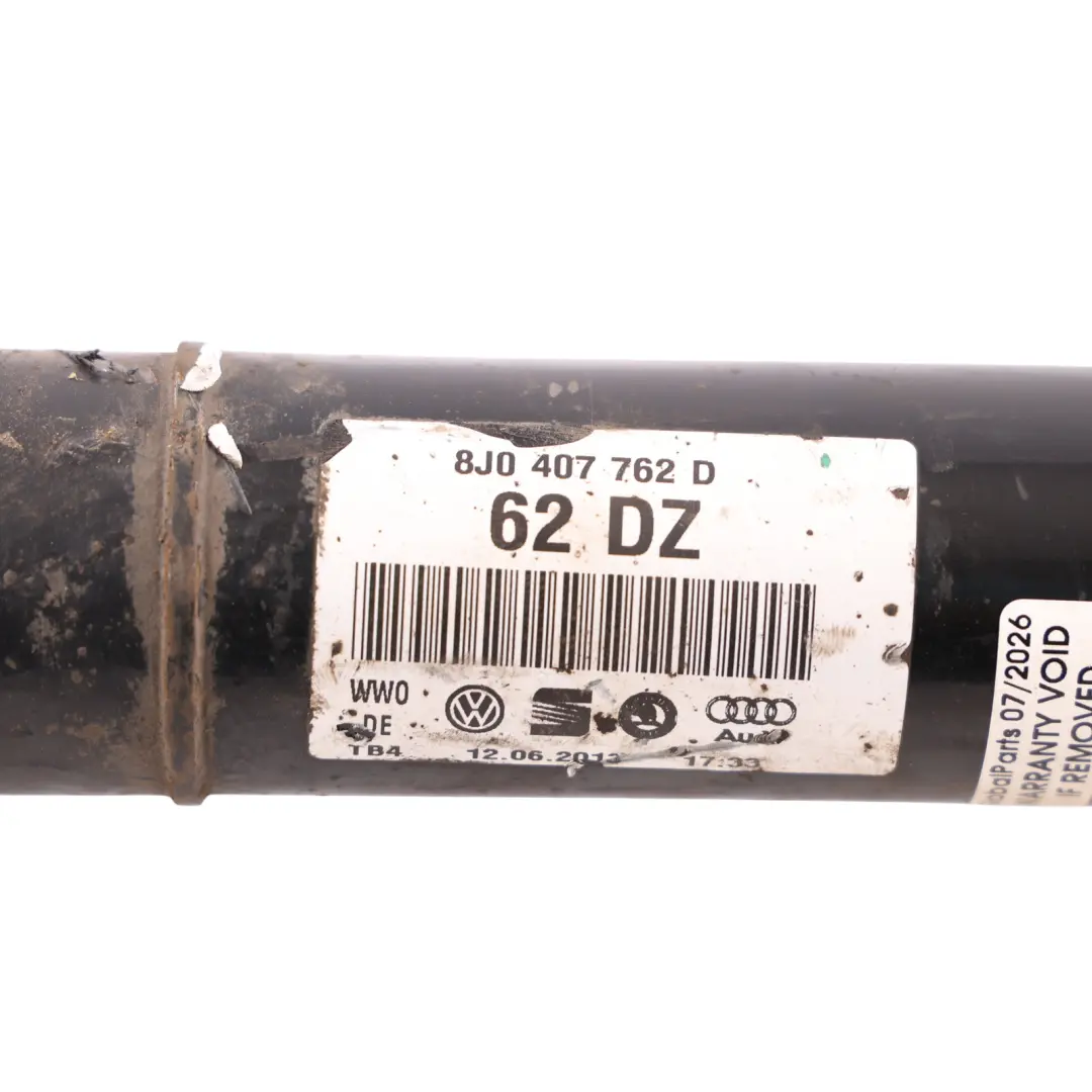 Audi TT 8J Front Driveshaft Drive Shaft Right O/S Side - SKU 8J0407762D - Part number 8J0407762D