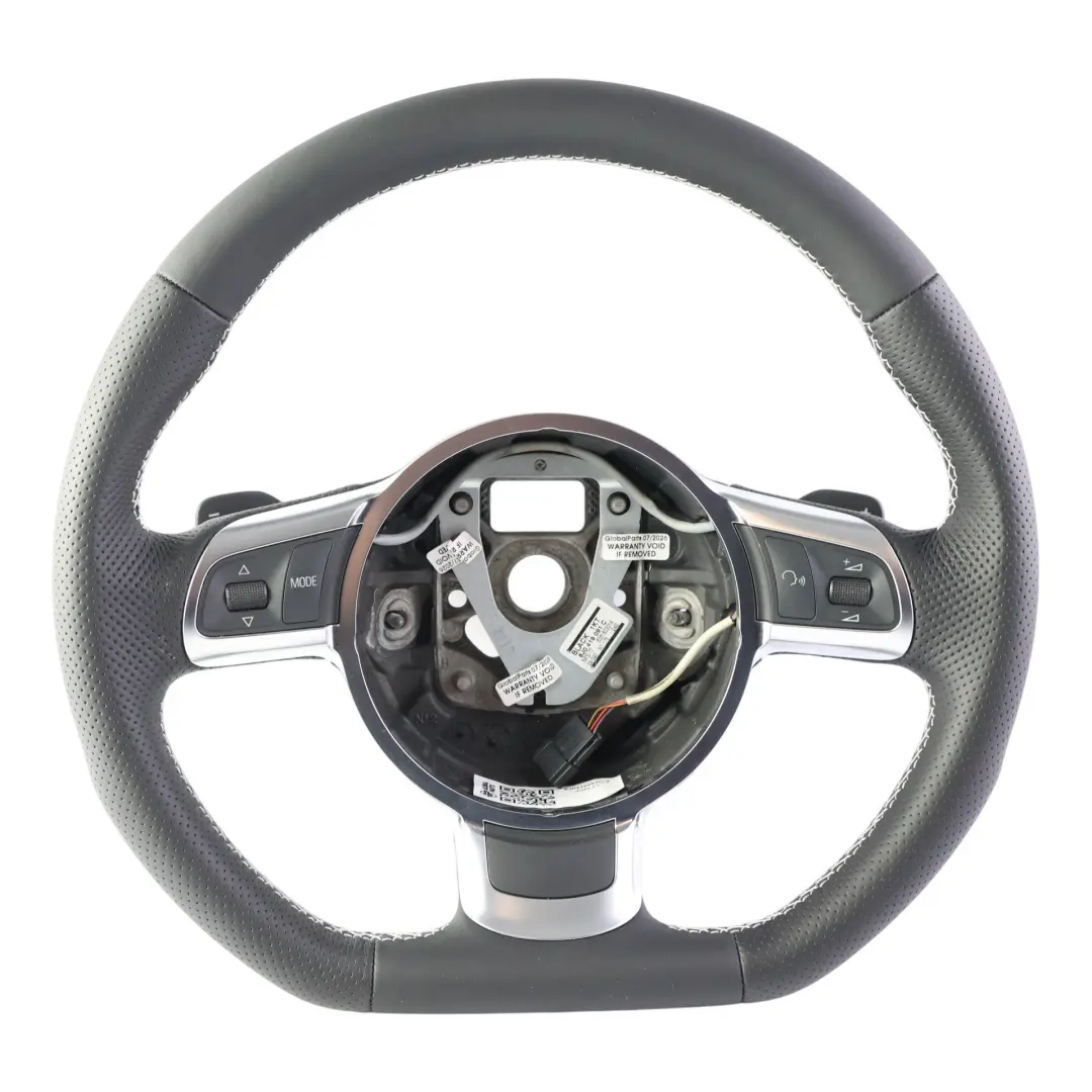 Audi TT 8J Volante Nuovo Nero Pelle Paddle Shift Fondo Piatto - SKU 8J0419091C-2 - Numero di parte 8J0419091C