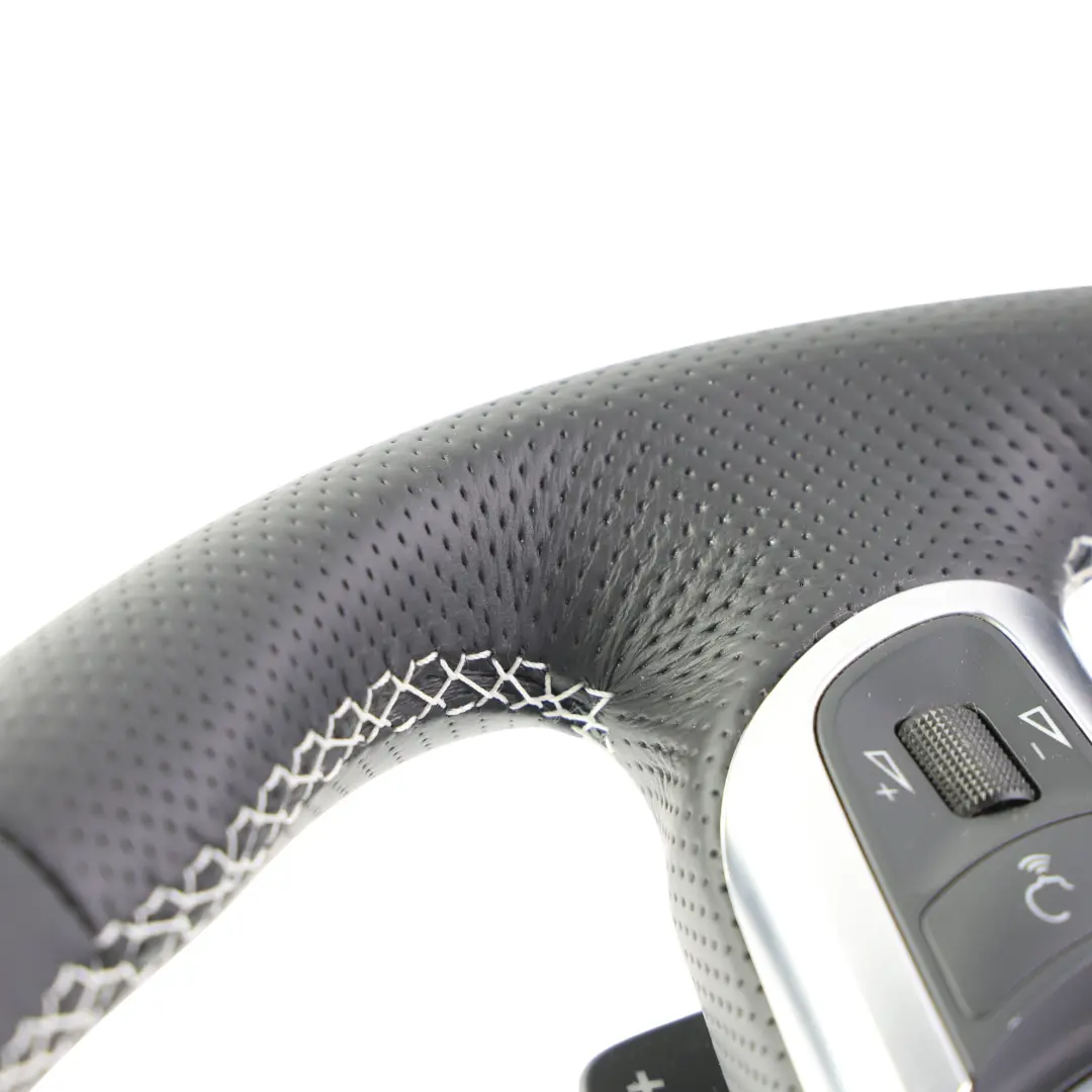 Nuovo Nero Pelle Paddle Shift Fondo Piatto per Audi TT 8J Volante con numero di parte 8J0419091C Audi TT 8J Volante Nuovo Nero Pelle Paddle Shift Fondo Piatto - SKU 8J0419091C-2 - Numero di parte 8J0419091C
