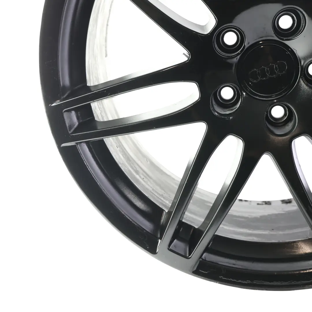 Alu Felge Schwarz 19" ET:52 9J für Audi TTS 8J mit Teilenummer 8J0601025CG Audi TTS 8J Alu Felge Schwarz 19" ET:52 9J - SKU 8J0601025CG-4 - Teilenummer 8J0601025CG