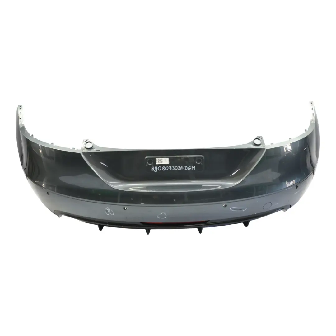 Bumper Rear Trim Panel Covering Dolphin Grey Metallic - X7Z to Audi TT 8J Rear with Part number 8J0807303A Audi TT 8J Rear Bumper Rear Trim Panel Covering Dolphin Grey Metallic - X7Z - SKU 8J0807303A-DGM - Part number 8J0807303A
