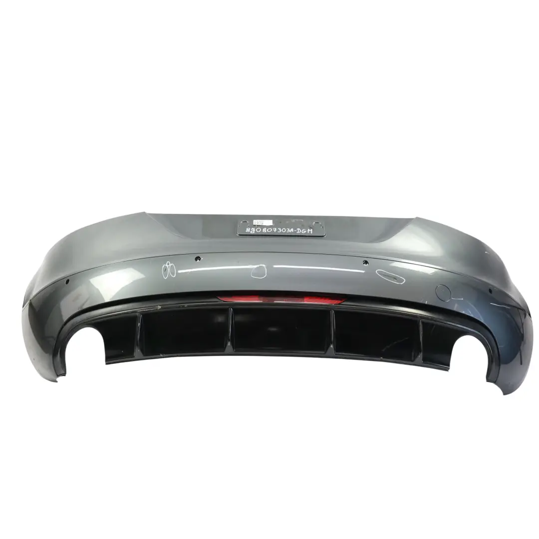 Audi TT 8J Rear Bumper Rear Trim Panel Covering Dolphin Grey Metallic - X7Z - SKU 8J0807303A-DGM - Part number 8J0807303A