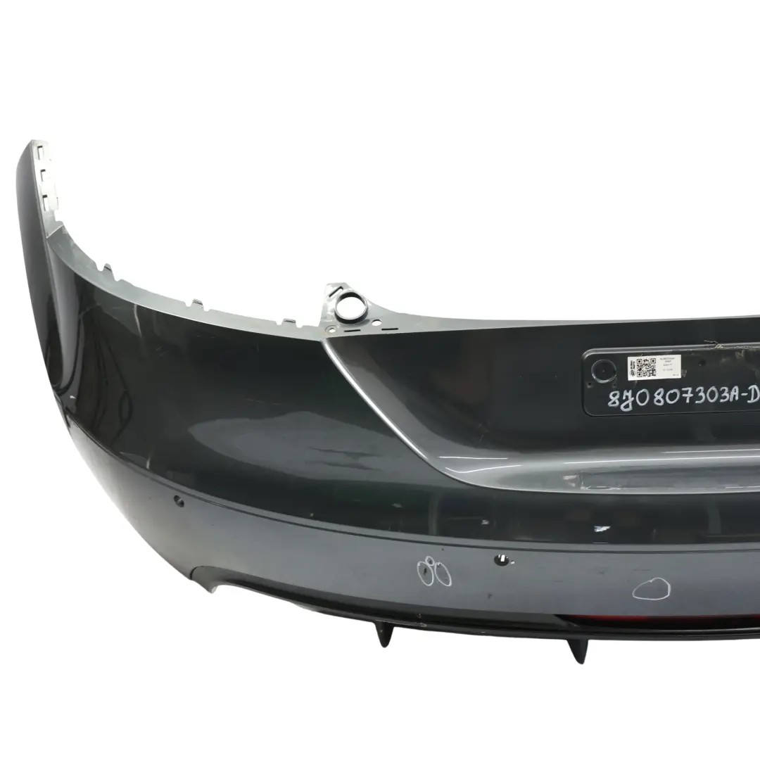 Audi TT 8J Rear Bumper Rear Trim Panel Covering Dolphin Grey Metallic - X7Z - SKU 8J0807303A-DGM - Part number 8J0807303A