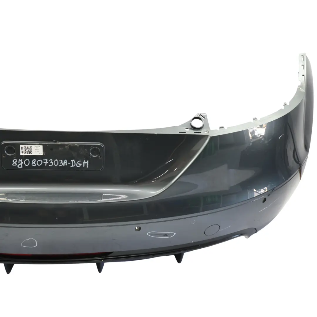 Audi TT 8J Rear Bumper Rear Trim Panel Covering Dolphin Grey Metallic - X7Z - SKU 8J0807303A-DGM - Part number 8J0807303A