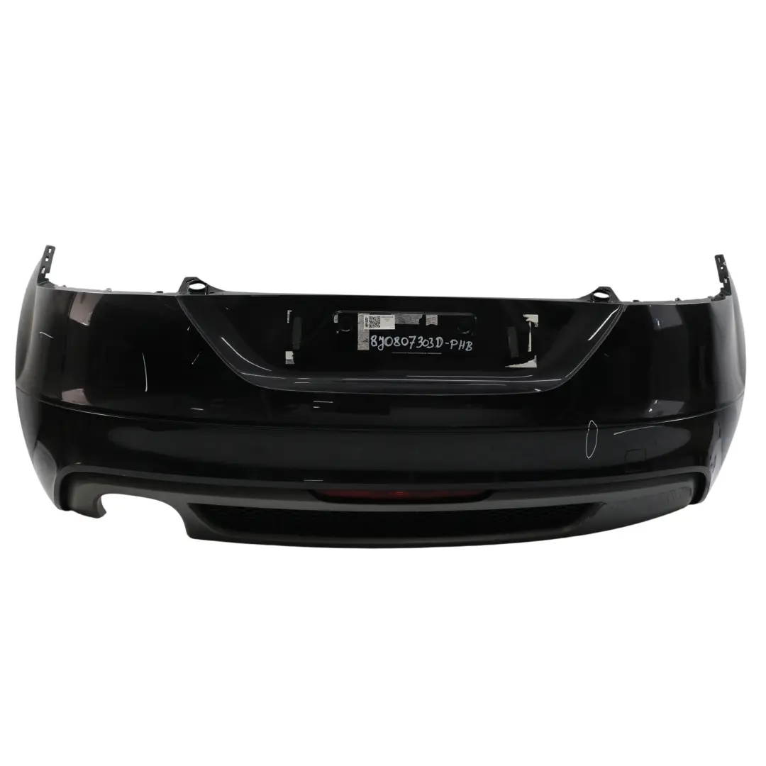 Bumper Trim Panel Covering Phantom Black - Z9Y to Audi TT TTS 8J Rear with Part number 8J0807303D Audi TT TTS 8J Rear Bumper Trim Panel Covering Phantom Black - Z9Y - SKU 8J0807303D-PHB - Part number 8J0807303D