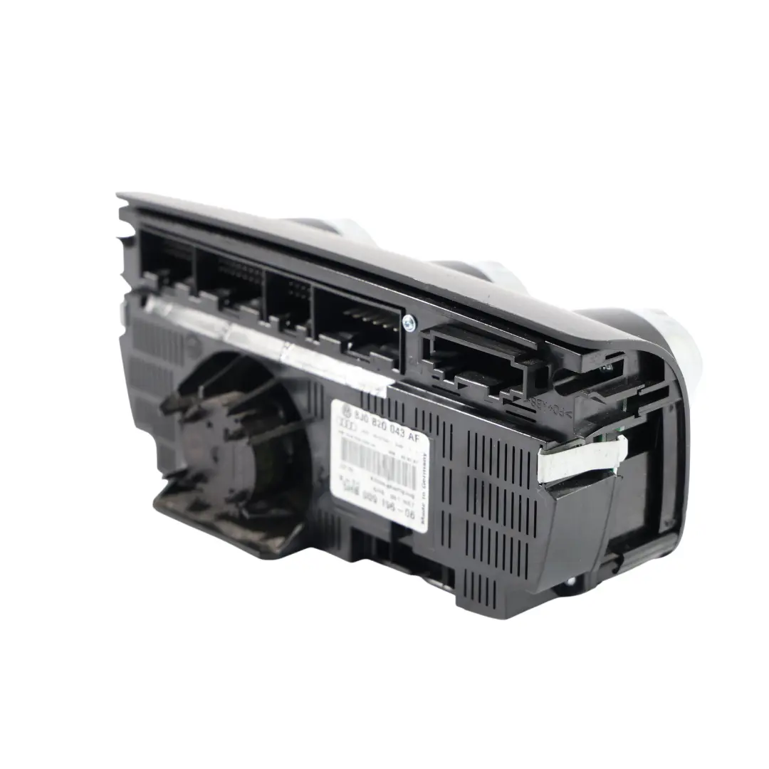 Panneau Commande Climatisation Chauffage pour Audi TT 8J à propos du numéro de pièce 8J0820043AF Audi TT 8J Panneau Commande Climatisation Chauffage - SKU 8J0820043AF - Numéro de pièce 8J0820043AF