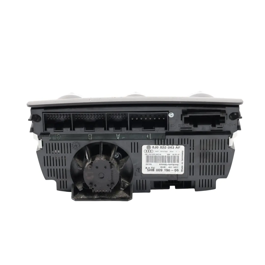 Conditioning A/C Climate Control Heater Switch Panel to Audi TT 8J Air with Part number 8J0820043AF Audi TT 8J Air Conditioning A/C Climate Control Heater Switch Panel - SKU 8J0820043AF - Part number 8J0820043AF