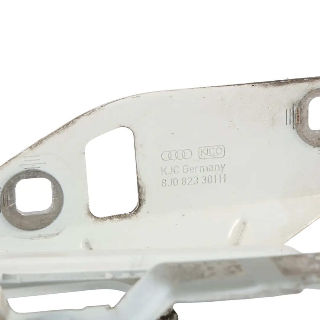 Bisagra Capó Delantera Izquierda Blanco Ibis Y9C para Audi TT 8J con número de pieza 8J0823301H Audi TT 8J Bisagra Capó Delantera Izquierda Blanco Ibis Y9C - SKU 8J0823301H-IWH - Número de pieza 8J0823301H