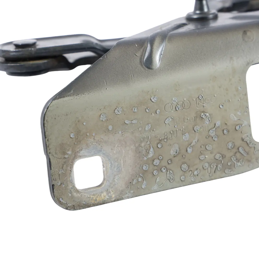 Audi TT 8J Hood Bonnet Hinge Front Right O/S Arrow Dolphin Grey - X7Z - SKU 8J0823302D-DGM - Part number 8J0823302D