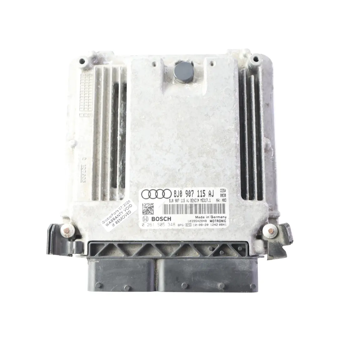 Audi TT 8J Motorsteuergerät ECU 2.0 TFSI 211PS Automatik Kit - SKU 8J0907115AJ-2 - Teilenummer 8J0907115AJ