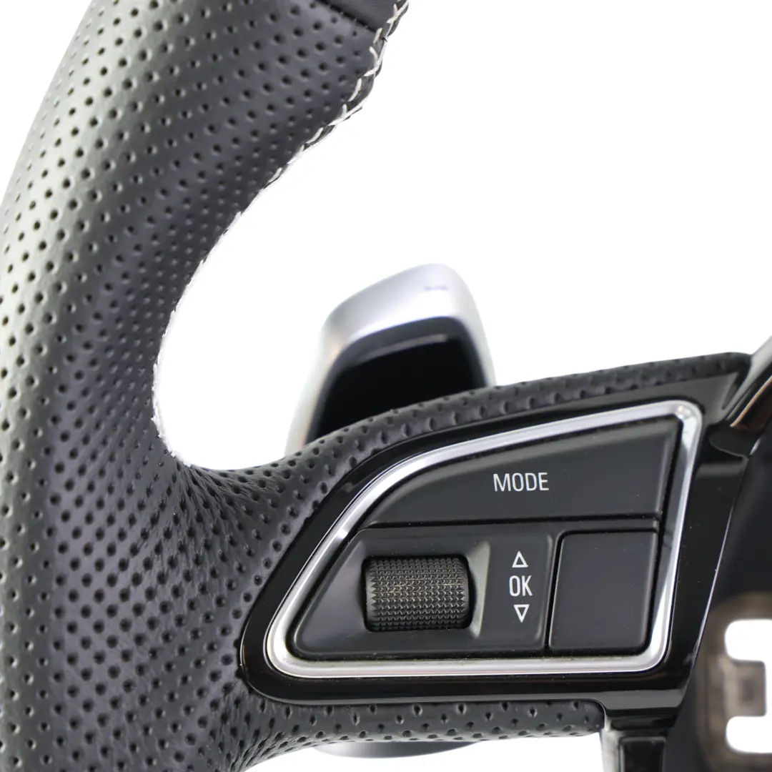 Audi RS4 B8 Lenkrad NEU Schwarz Leder Schaltwippen Flach Unten - SKU 8K0419091CQ-2 - Teilenummer 8K0419091CQ