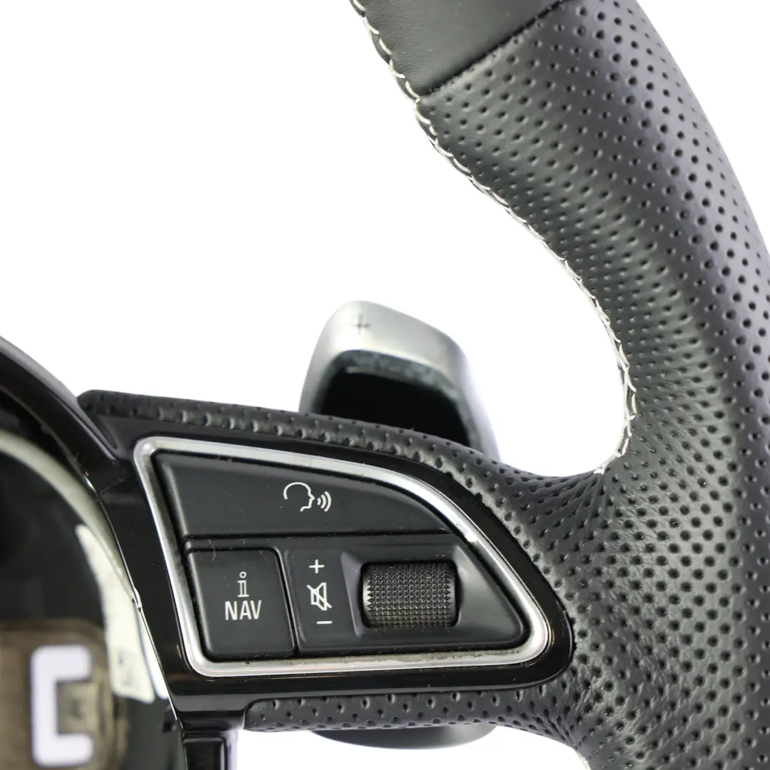 Audi RS4 B8 Volante NUOVO Pelle Nera Cambio al Volante Fondo Piatto - SKU 8K0419091CQ-2 - Numero di parte 8K0419091CQ