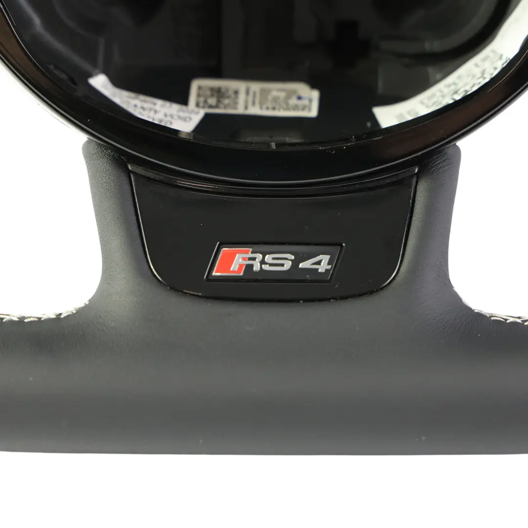 Audi RS4 B8 Volante Negro Cuero Levas Cambio Fondo Plano Nuevo - SKU 8K0419091CQ-2 - Número de pieza 8K0419091CQ
