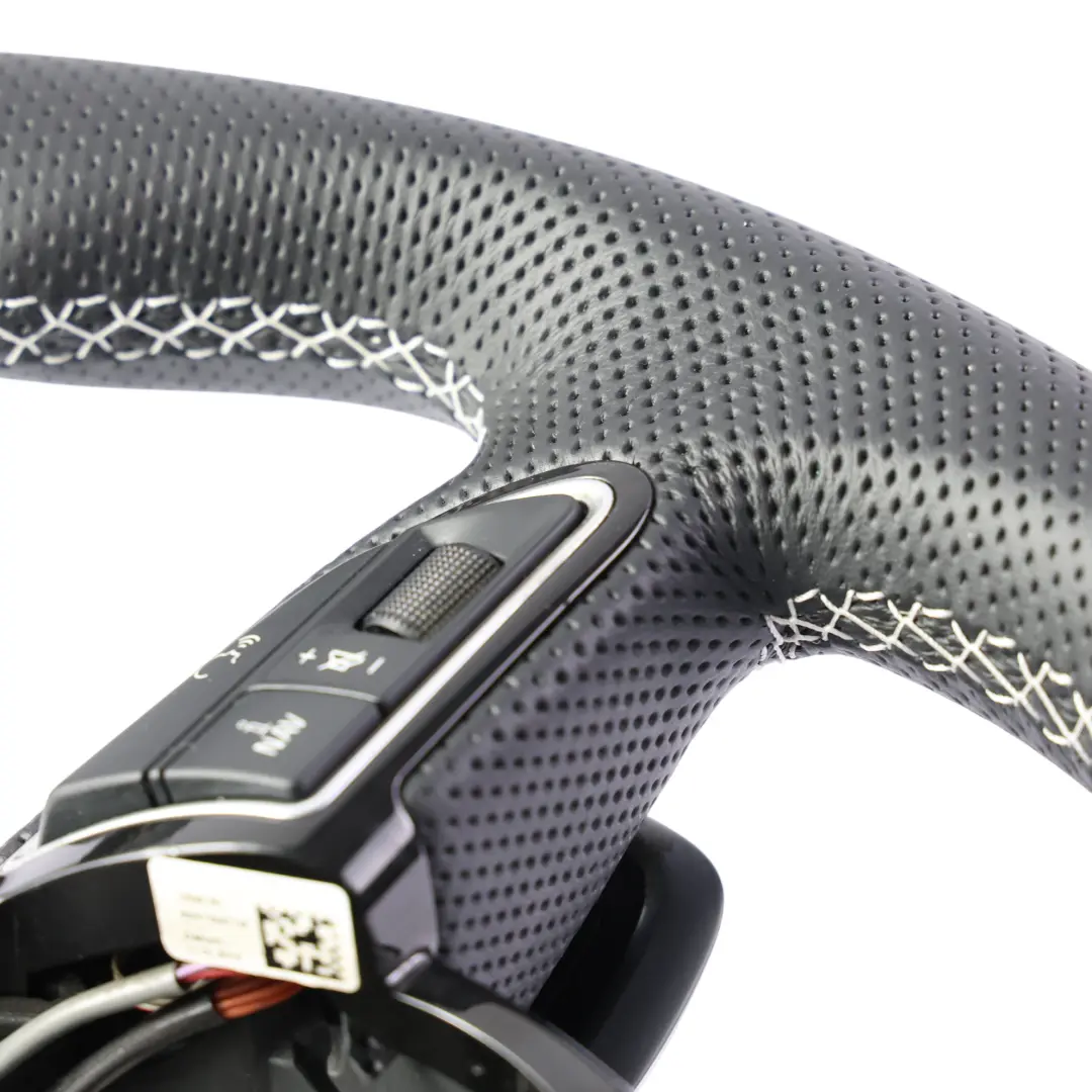 Steering Wheel NEW Black Leather Paddle Shift Flat Bottom to Audi RS4 B8 with Part number 8K0419091CQ Audi RS4 B8 Steering Wheel NEW Black Leather Paddle Shift Flat Bottom - SKU 8K0419091CQ-2 - Part number 8K0419091CQ