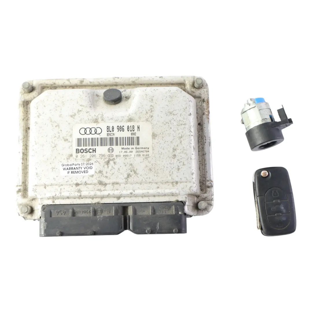 Audi A3 8L Engine ECU Kit Key APY 1.8 Petrol Quattro 210HP Manual - SKU 8L0906018N - Part number 8L0906018N