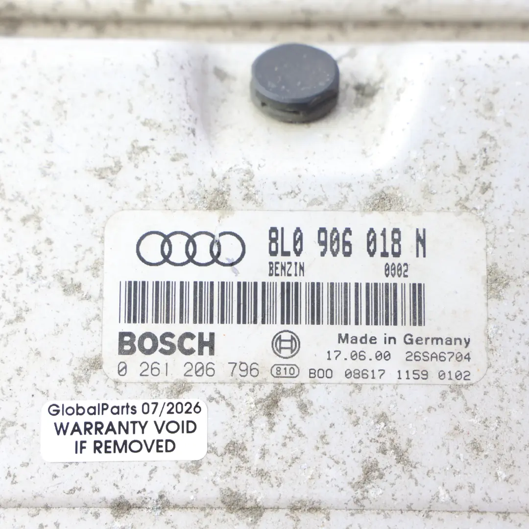 Audi A3 8L Motor Steuergerät Kit APY 1.8 Benzin Quattro 210HP - SKU 8L0906018N - Teilenummer 8L0906018N