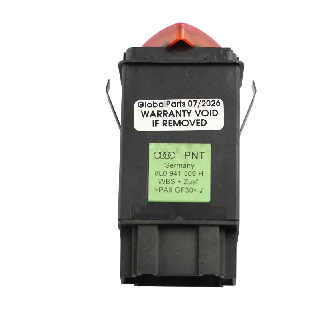 Audi A3 8L Konsole Warnblinkschalter Notlicht Taste - SKU 8L0941509H - Teilenummer 8L0941509H