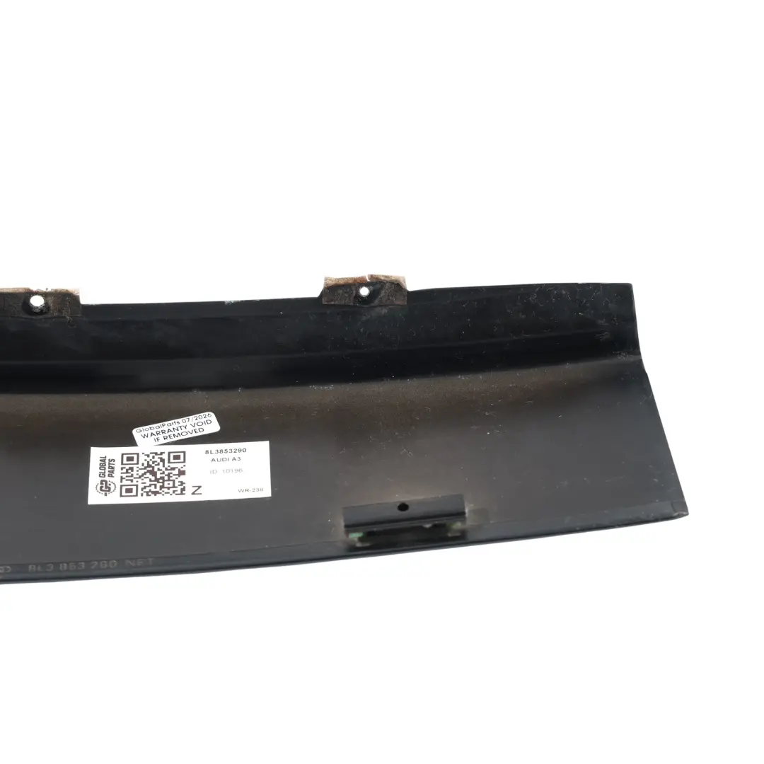 8L B-Säule Verkleidung Blende Außen Rechts Schwarz für Audi A3 S3 mit Teilenummer 8L3853290 Audi A3 S3 8L B-Säule Verkleidung Blende Außen Rechts Schwarz - SKU 8L3853290 - Teilenummer 8L3853290