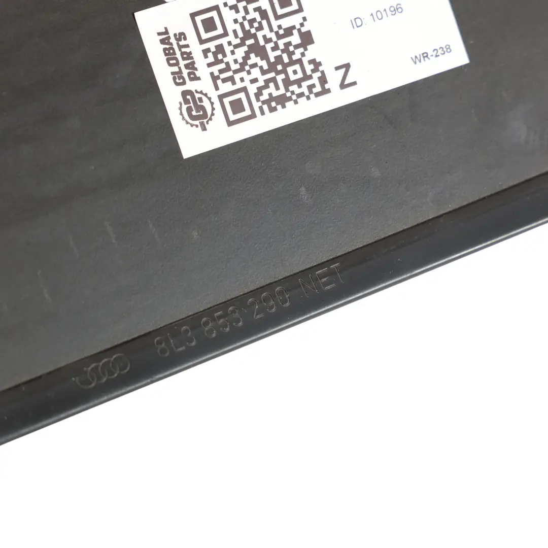 Audi A3 S3 8L B Pillar Trim Cover Panel Exterior Right O/S Satin Black - SKU 8L3853290 - Part number 8L3853290