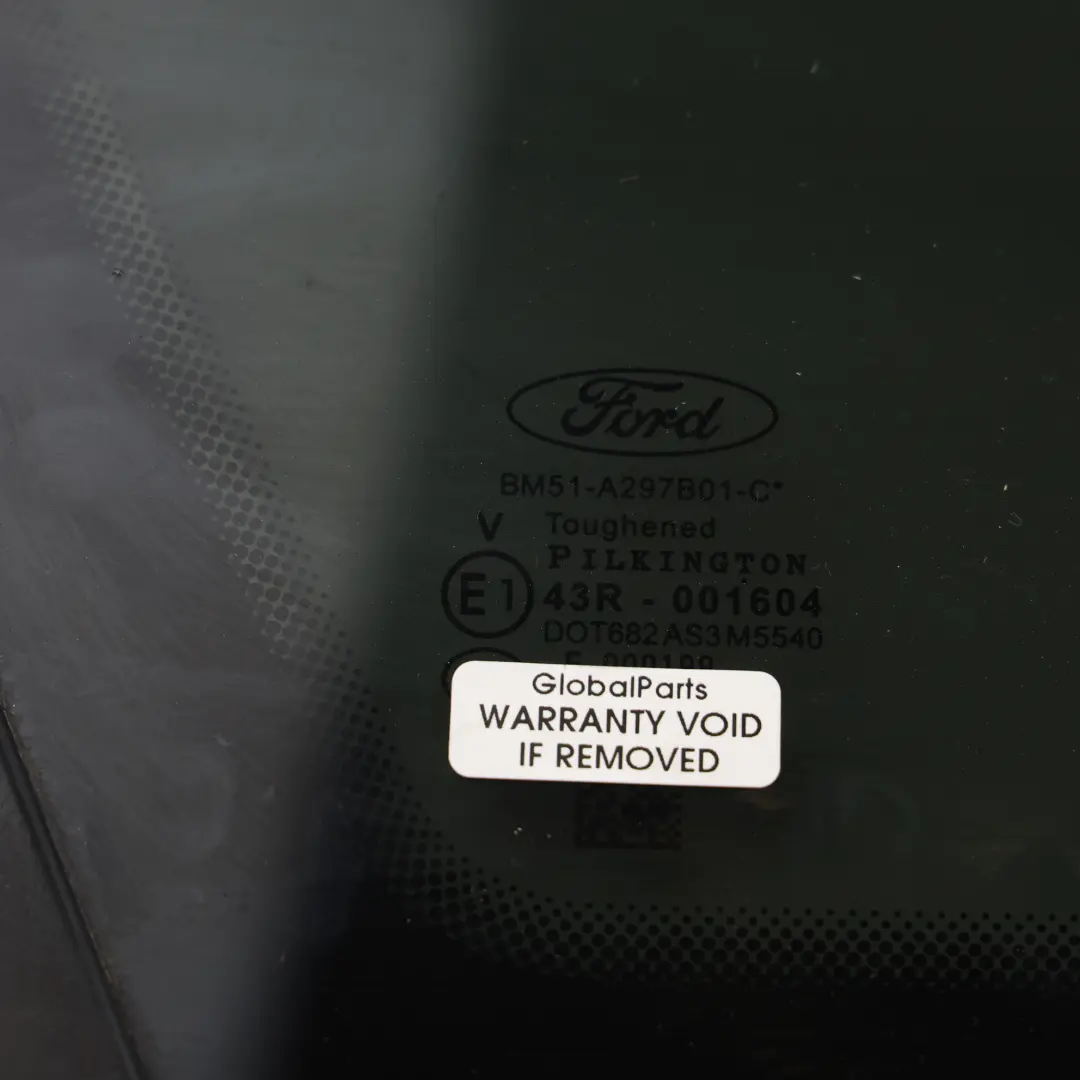 Ford Focus ST-2 MK3 Vetro Finestrino Laterale Posteriore Sinistro - SKU 8M51-A297B01-C - Numero di parte 8M51-A297B01-C