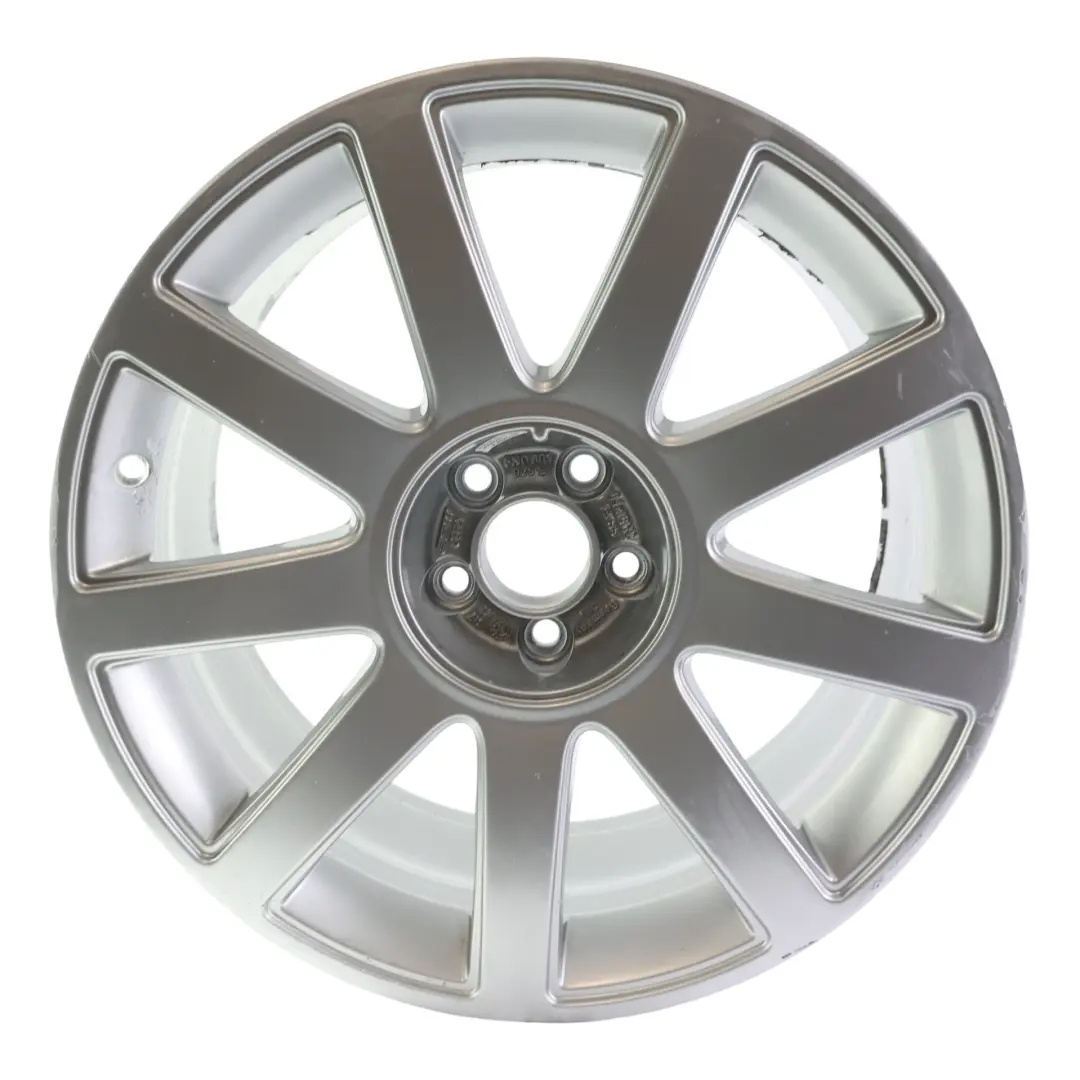 Mk1 8N Alloy Wheel Rim Silver 18" 8J ET:33 9-Spoke to Audi TT with Part number 8N0601025S Audi TT Mk1 8N Alloy Wheel Rim Silver 18" 8J ET:33 9-Spoke - SKU 8N0601025S-3 - Part number 8N0601025S