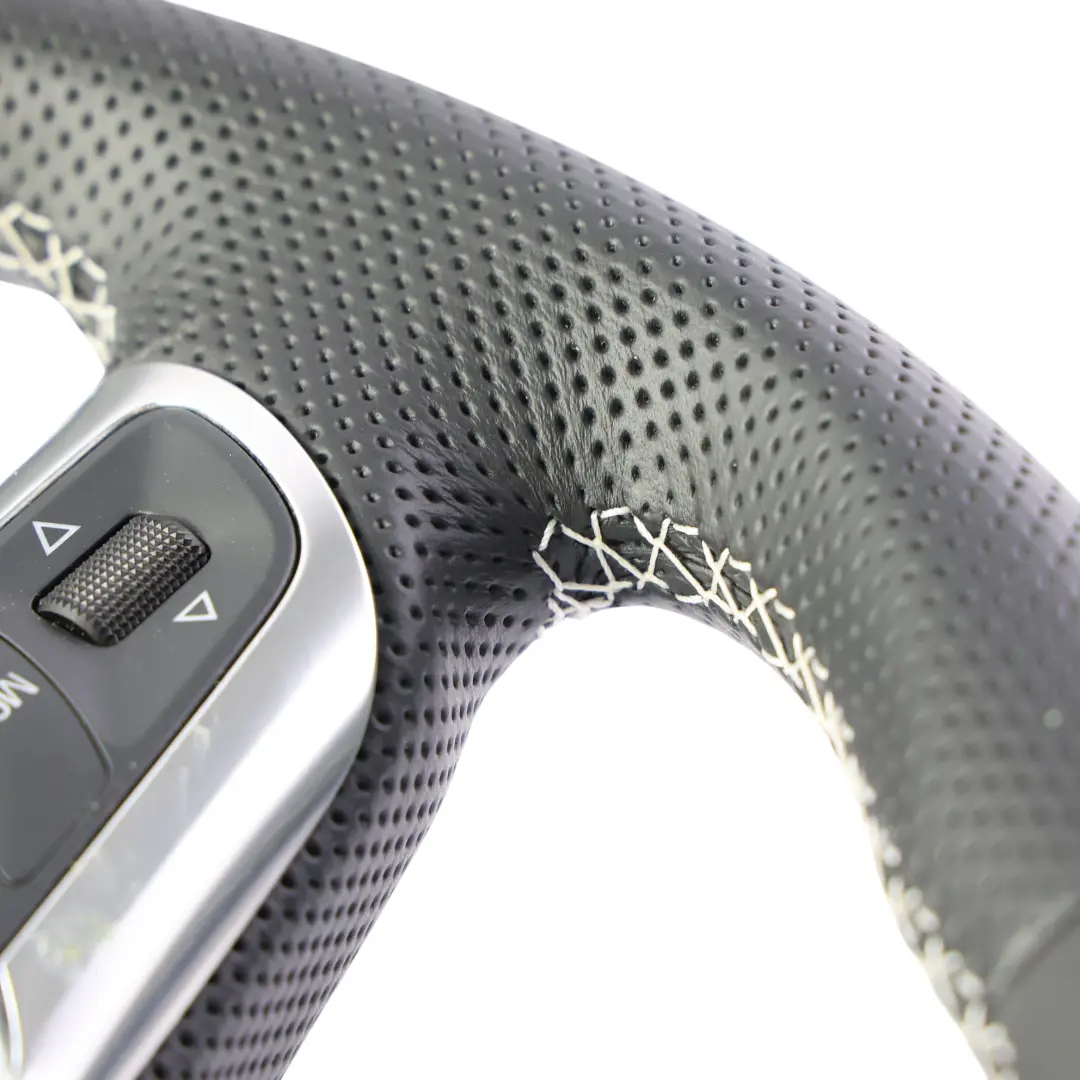 NUEVO Volante Cuero Negro Fondo Plano para Audi A3 S3 8P con número de pieza 8P0419091CR Audi A3 S3 8P NUEVO Volante Cuero Negro Fondo Plano - SKU 8P0419091CR-1 - Número de pieza 8P0419091CR