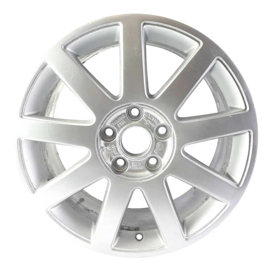Cerchio Ruota Lega Argento 17" 7.5J ET:56 per Audi A3 S3 8P con numero di parte 8P0601025Q Audi A3 S3 8P Cerchio Ruota Lega Argento 17" 7.5J ET:56 - SKU 8P0601025Q-2 - Numero di parte 8P0601025Q