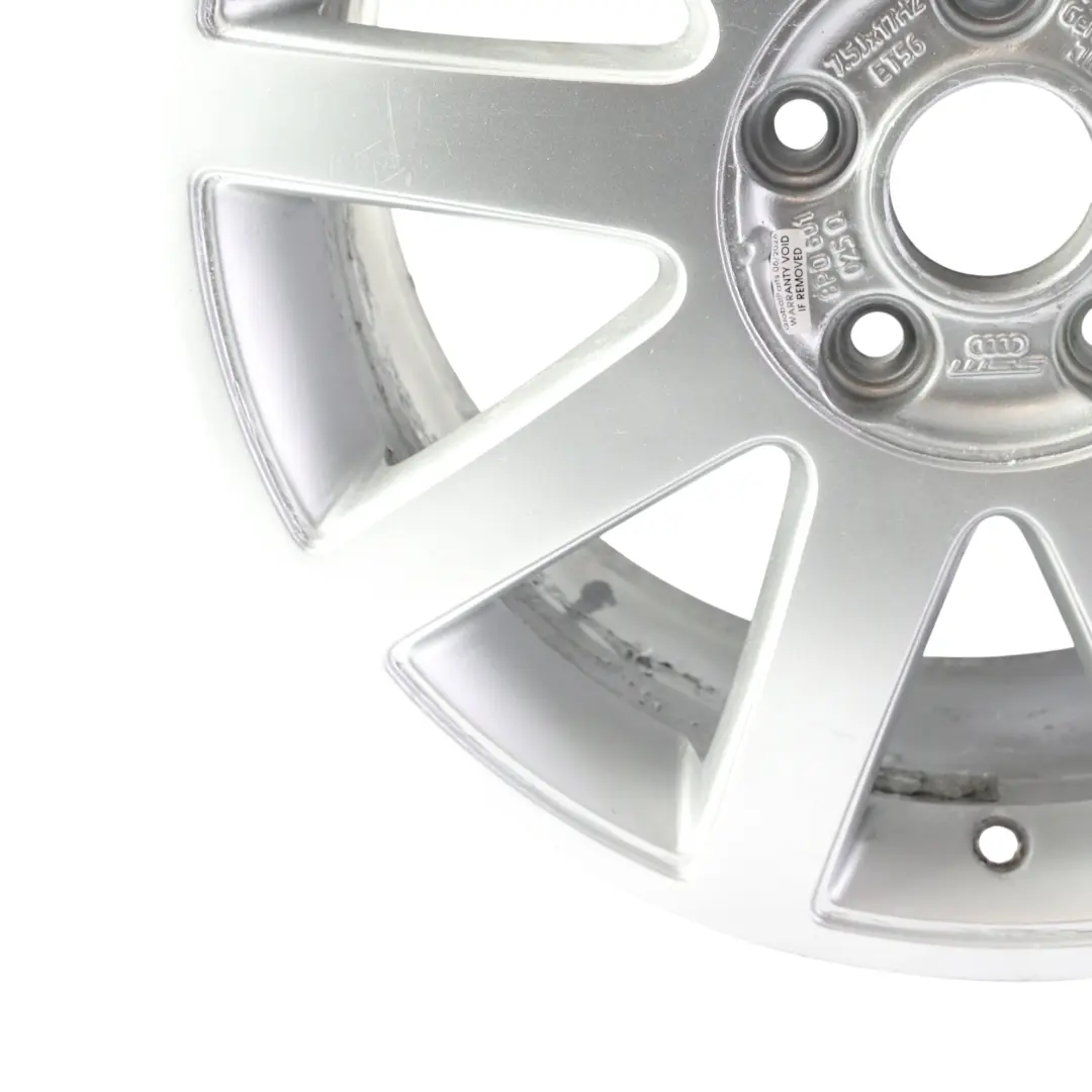 Audi A3 S3 8P Cerchio Ruota Lega Argento 17" 7.5J ET:56 - SKU 8P0601025Q-2 - Numero di parte 8P0601025Q