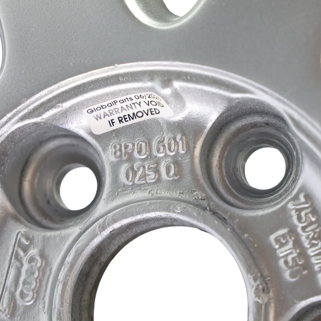 Alloy Wheel Rim Silver 17" 7,5J ET:56 to Audi A3 S3 8P with Part number 8P0601025Q Audi A3 S3 8P Alloy Wheel Rim Silver 17" 7,5J ET:56 - SKU 8P0601025Q-3 - Part number 8P0601025Q
