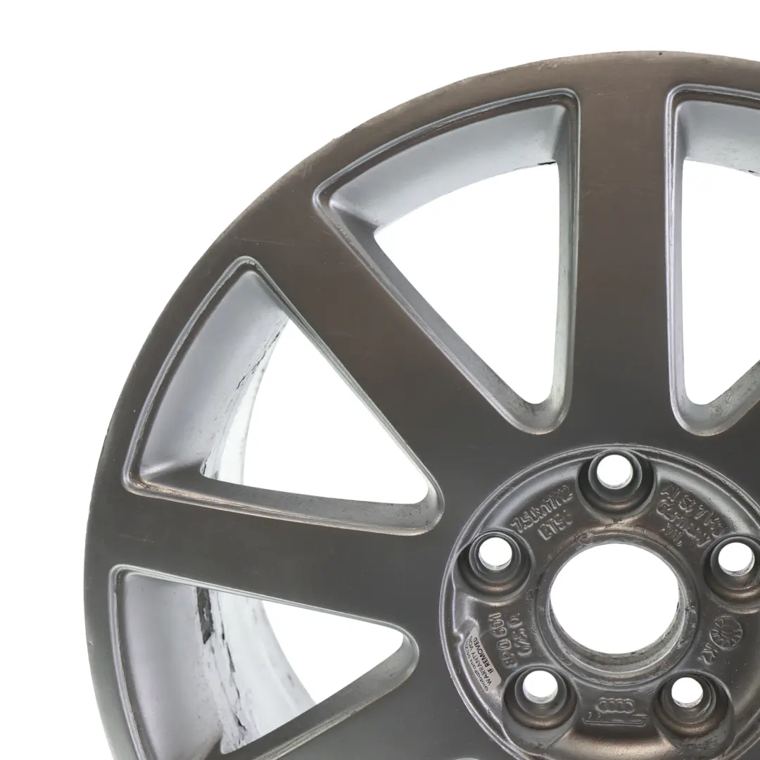 Alloy Wheel Rim Silver 17" 7,5J ET:56 to Audi A3 S3 8P with Part number 8P0601025Q Audi A3 S3 8P Alloy Wheel Rim Silver 17" 7,5J ET:56 - SKU 8P0601025Q-3 - Part number 8P0601025Q