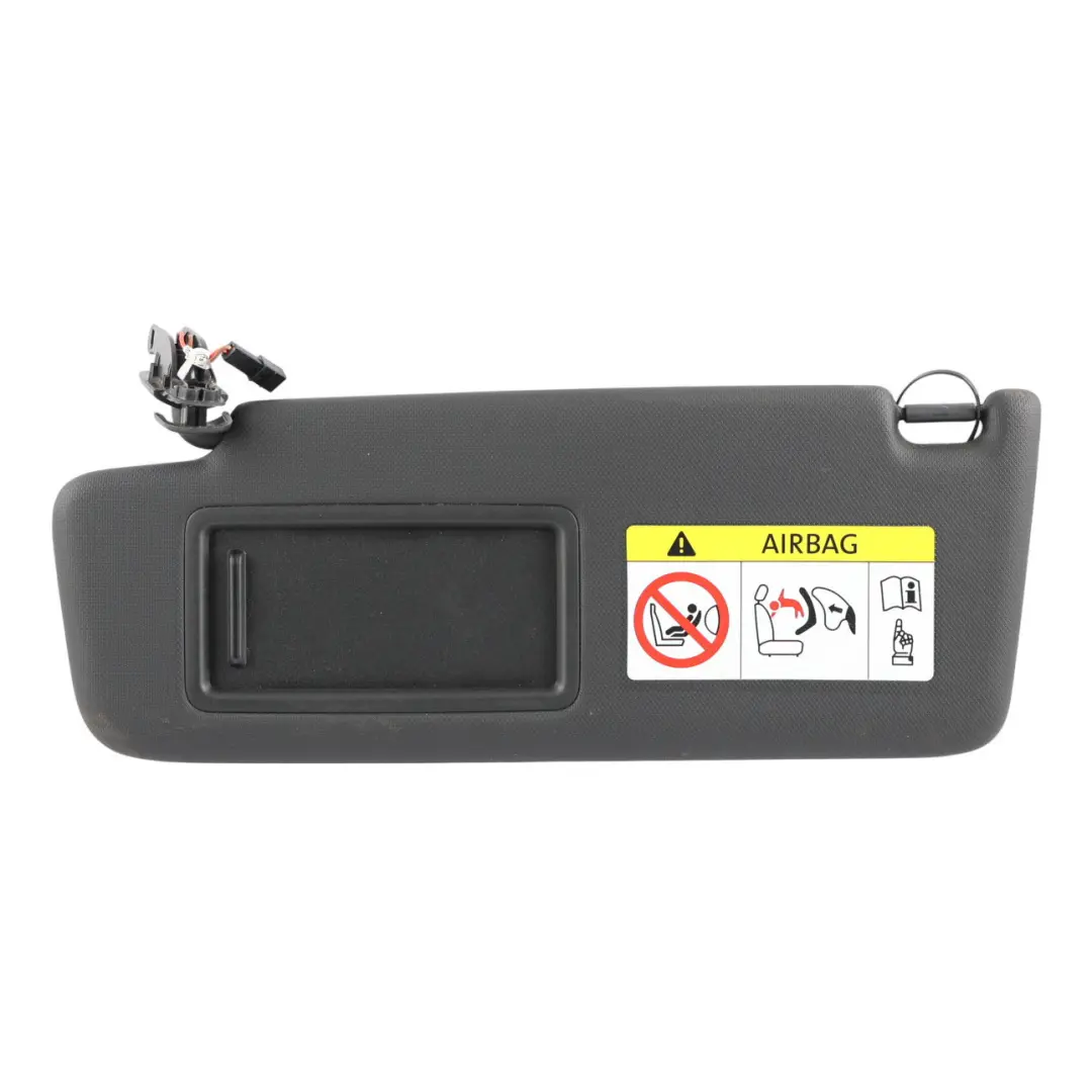 Audi A3 8P Sun Visor Cover Sunvisor Left N/S Visor Mirror Black E - SKU 8P0857551A-3 - Part number 8P0857551A