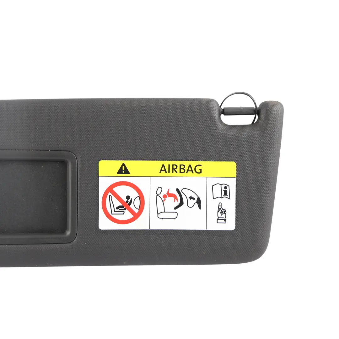 Audi A3 8P Sun Visor Cover Sunvisor Left N/S Visor Mirror Black E - SKU 8P0857551A-3 - Part number 8P0857551A