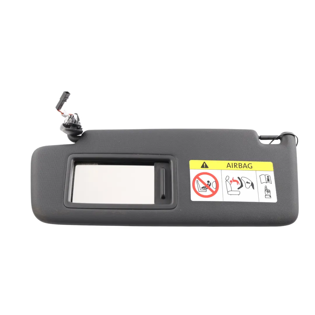 Audi A3 8P Sun Visor Cover Sunvisor Left N/S Visor Mirror Black E - SKU 8P0857551A-3 - Part number 8P0857551A