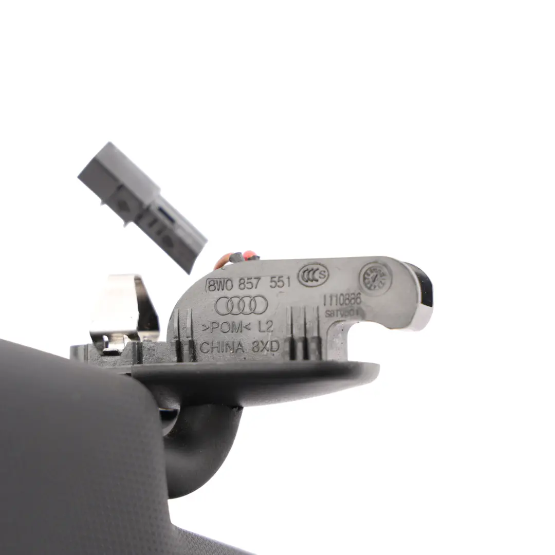 Audi A3 8P Sun Visor Cover Sunvisor Left N/S Visor Mirror Black E - SKU 8P0857551A-3 - Part number 8P0857551A