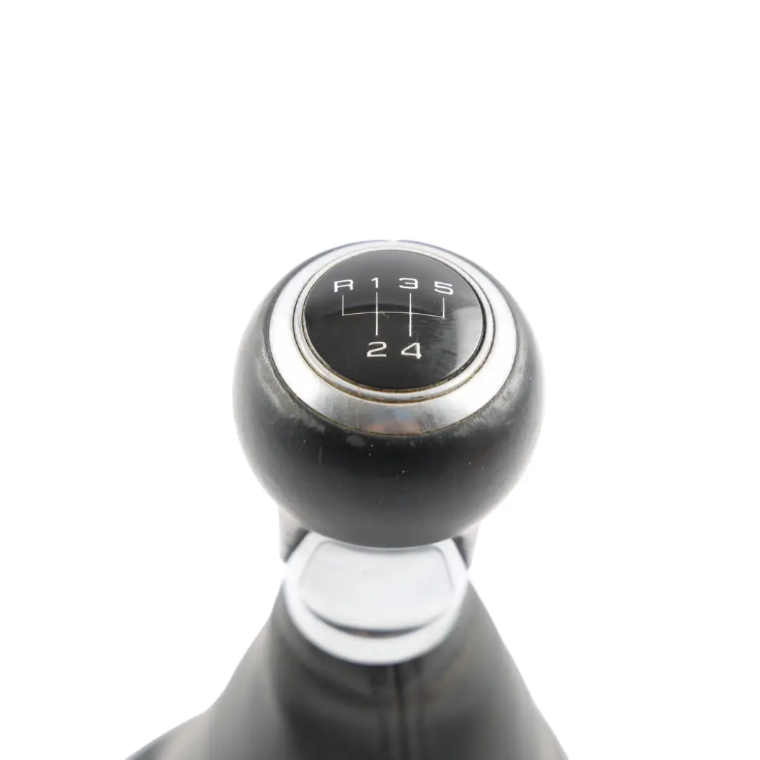 Audi A1 8X Gear Shifter Stick Selector Knob Manual 6 Speed Leather - SKU 8P0863279A - Part number 8P0863279A