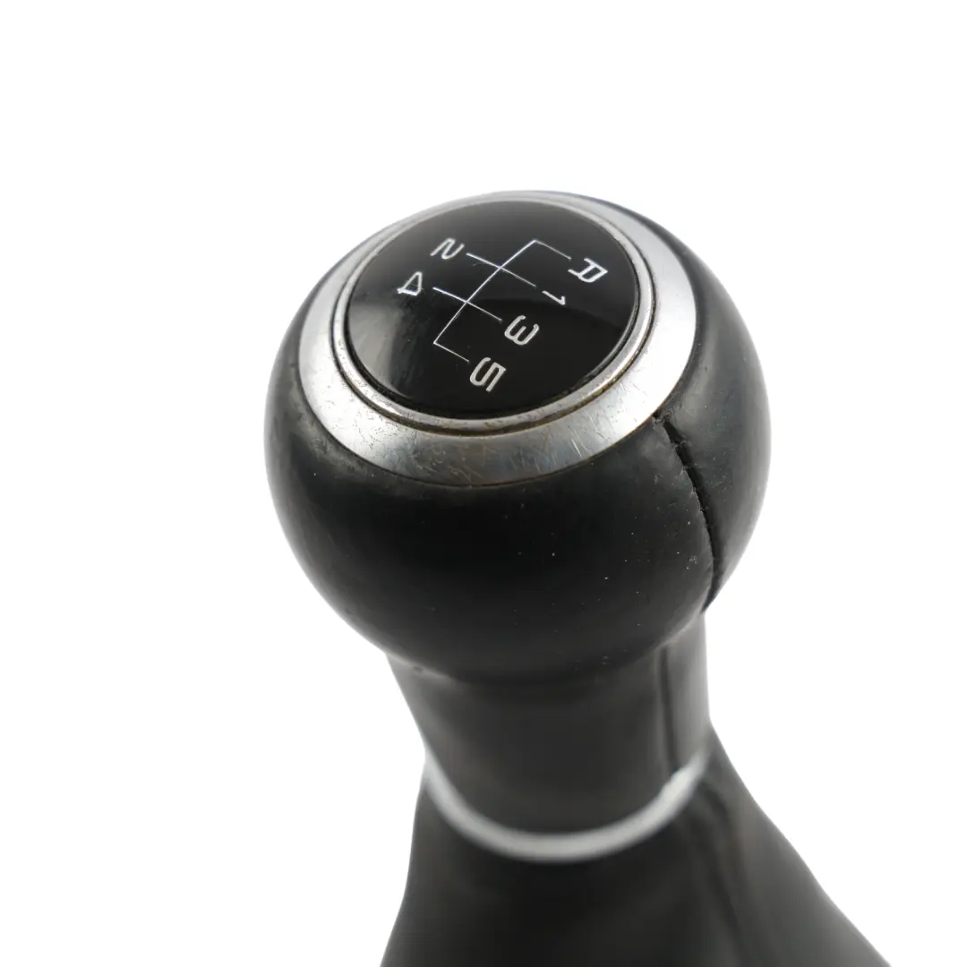 Audi A1 8X Gear Shifter Stick Selector Knob Manual 6 Speed Leather - SKU 8P0863279A - Part number 8P0863279A