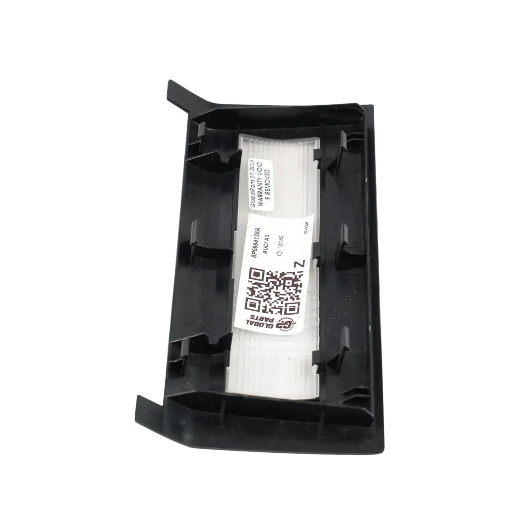 Audi A3 S3 RS3 8P Upper Ashtray Cover Trim Cover Frame Black - SKU 8P0864138A - Part number 8P0864138A