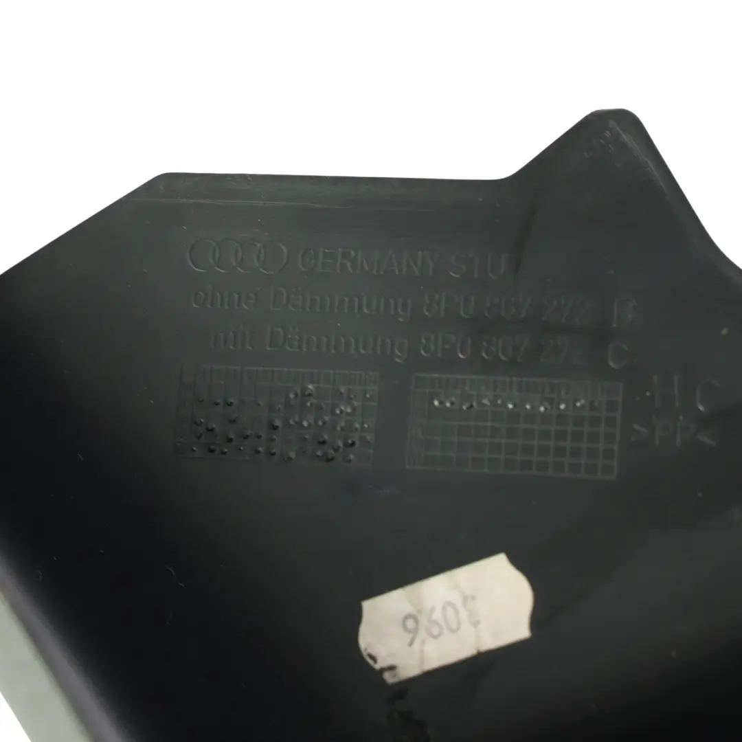 A-Pillar Column Panel Cover Lower Right O/S Black to Audi A3 8P with Part number 8P0867272C Audi A3 8P A-Pillar Column Panel Cover Lower Right O/S Black - SKU 8P0867272C-1 - Part number 8P0867272C